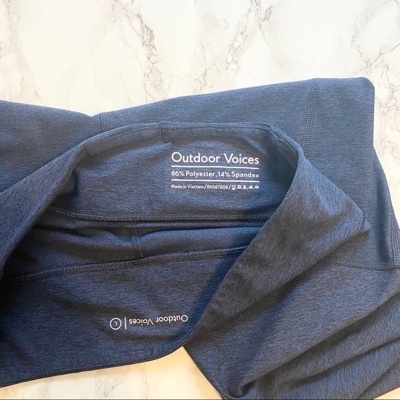 Outdoor Voices Warmup Legging Navy Size Large - Picture 3 of 8